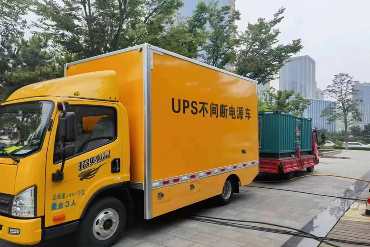 潍坊发电机租赁施工现场